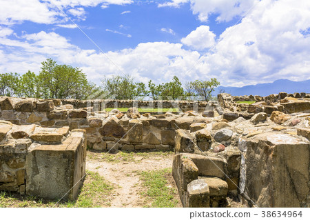 Monte Alban ruins on the outskirts of Oaxaca Monte Alban ruins on the outskirts of Oaxaca 38634964