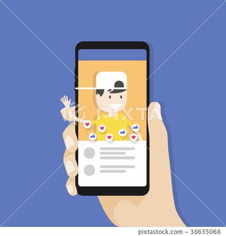 Live Chat Social media. Live Video Streaming. 38635068