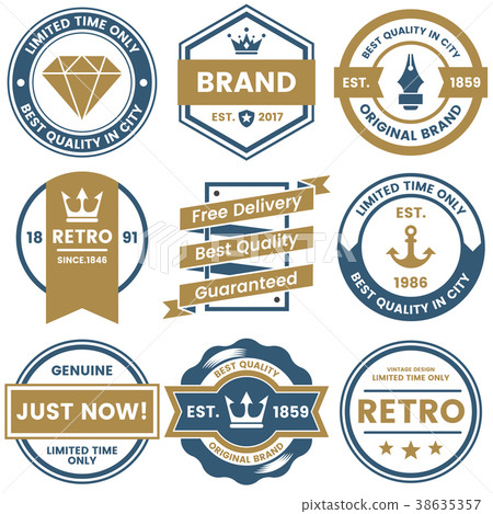 Vintage Retro Vector Logo for banner 38635357