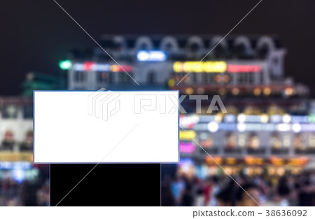 Large white billboard rectangle shape Large white billboard rectangle shape 38636092