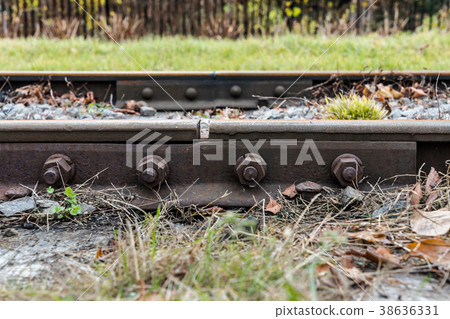 Track joint part close up Track joint part close up 38636331