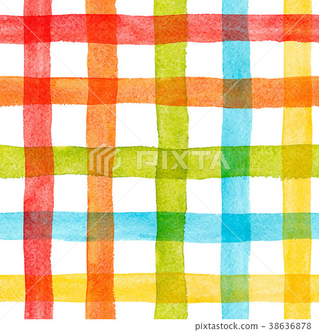 Watercolor rainbow stripes vector pattern Watercolor rainbow stripes vector pattern 38636878