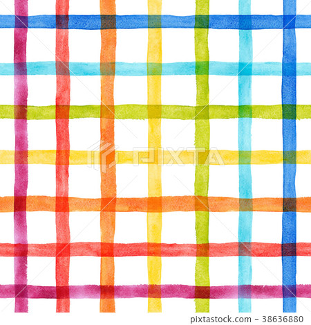 Watercolor rainbow stripes vector pattern Watercolor rainbow stripes vector pattern 38636880