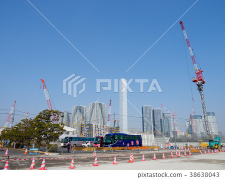 Harumi奧運會正在建設中 38638043
