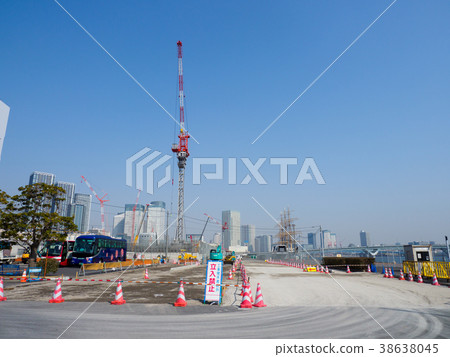 Harumi奧運會正在建設中 38638045