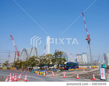 Harumi奧運會正在建設中 38638046