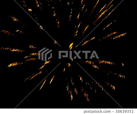 Fireworks in the sky at night as background 38639351