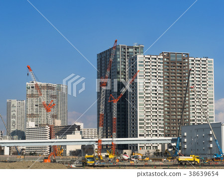 Construction site of skyscrapers Construction site of skyscrapers 38639654