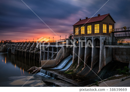 Lake Overholser Dam in Oklahoma City 38639669