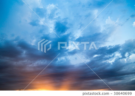 Clouds at sunset as background Clouds at sunset as background 38640699