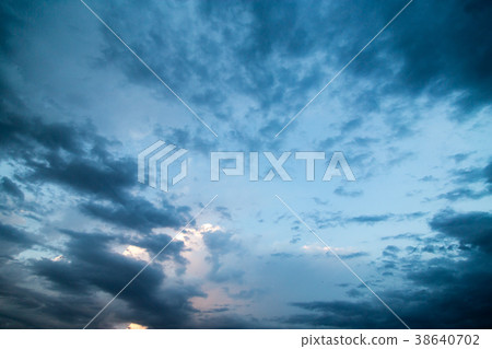 Clouds at sunset as background 38640702