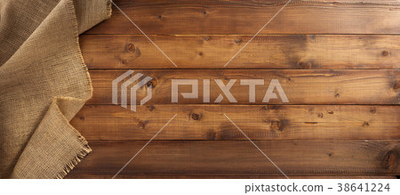 burlap hessian sacking on wood 38641224