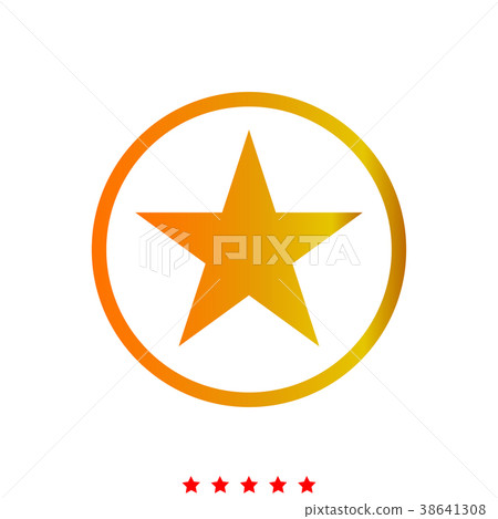 Star in circle it is icon . Star in circle it is icon . 38641308