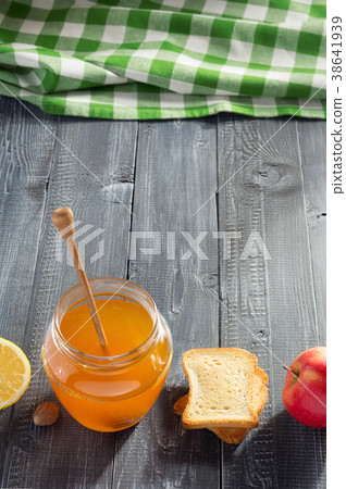 healthy food on wooden table healthy food on wooden table 38641939