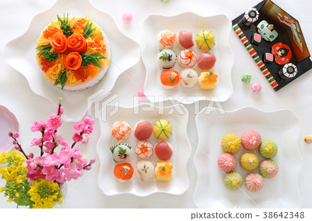 Hinamatsuri Temari Sushi Cake Sushi Hinamatsuri Temari Sushi Cake Sushi 38642348