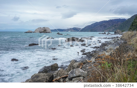 Seascape of North Island, New Zealand 38642734