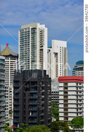 Modern buildings in Singapore 38642780