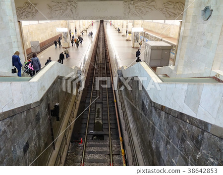 Old metro station in Moscow, Russia 38642853