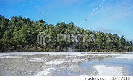 Taupo Volcano on North Island in New Zealand. Taupo Volcano on North Island in New Zealand. 38642910