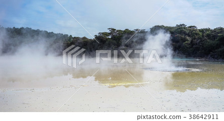 Taupo Volcano on North Island in New Zealand. Taupo Volcano on North Island in New Zealand. 38642911