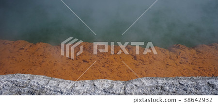 Taupo Volcano on North Island in New Zealand. Taupo Volcano on North Island in New Zealand. 38642932