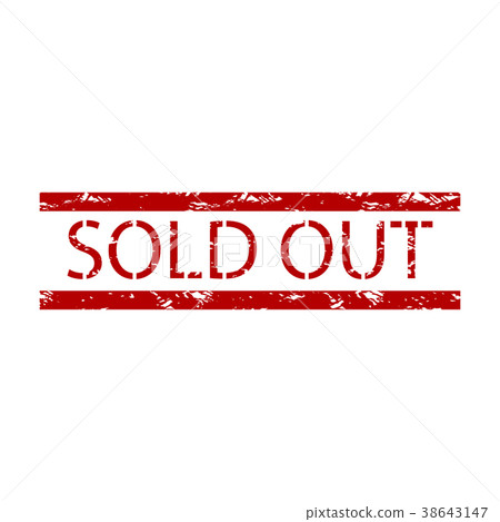 All sold tickets or product rubber stamp All sold tickets or product rubber stamp 38643147