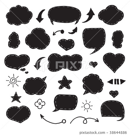 Think and talk speech bubbles. Think and talk speech bubbles. 38644886