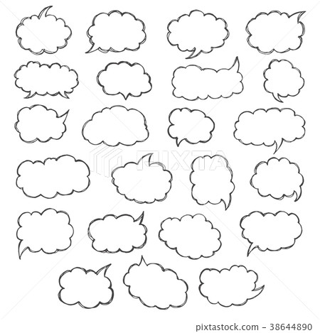 Think and talk speech bubbles. Think and talk speech bubbles. 38644890