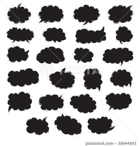 Think and talk speech bubbles. Think and talk speech bubbles. 38644891