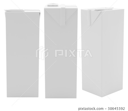 Milk or Juice Carton Package Mock-up 38645392