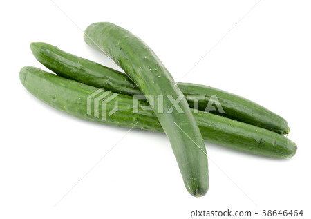 fresh zucchini isolated white background 38646464