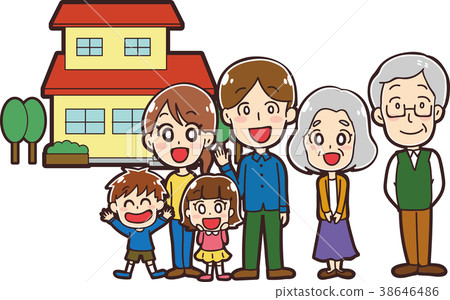 我家和三口之家的插圖 我家和三口之家的插圖 38646486