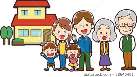 我家和三口之家的插圖 38646491