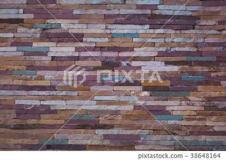 Brick wall colorful abstract background 38648164
