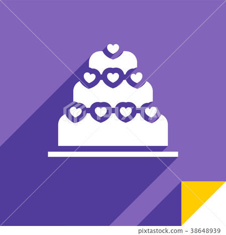Icon on square sticker 38648939