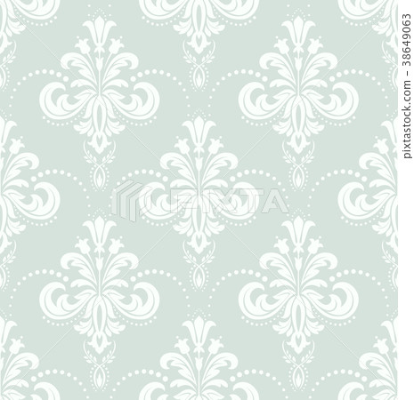 Floral pattern. Wallpaper baroque, damask. Floral pattern. Wallpaper baroque, damask. 38649063