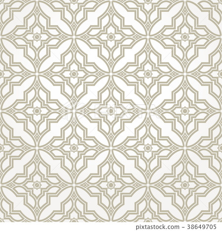Abstract geometry pattern in Arabian style. 38649705