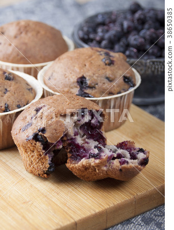 Muffins with blueberries Muffins with blueberries 38650385