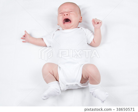 Photo of hungry two-month baby 38650571