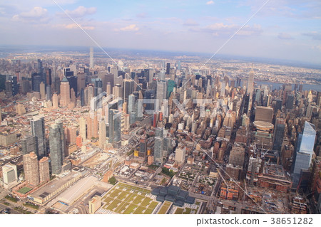 From New York Manhattan over the sky 38651282