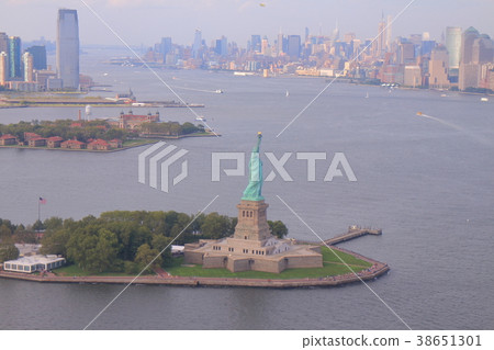 New York, Statue of Liberty taken from the sky New York, Statue of Liberty taken from the sky 38651301