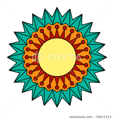 Decorative colored mandala Decorative colored mandala 38651414