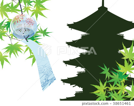 楓樹和五層寶塔 楓樹和五層寶塔 38651461