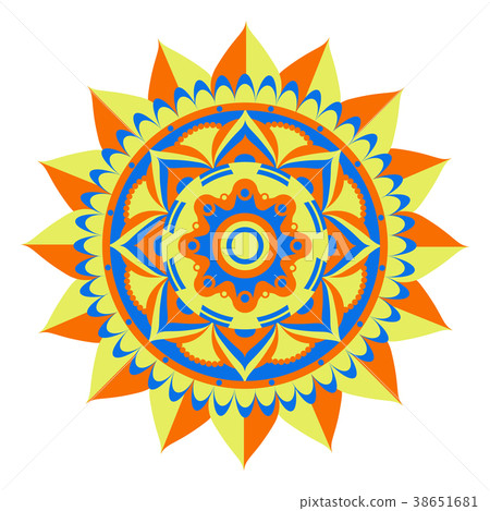Decorative colored mandala 38651681