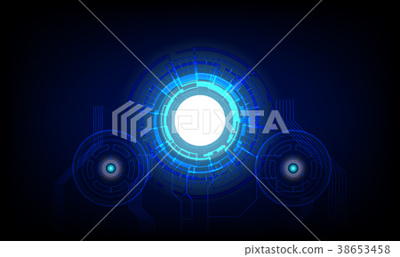 Future circle. Concept innovation digital line Future circle. Concept innovation digital line 38653458