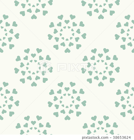 Seamless pattern with hearts. 38653624