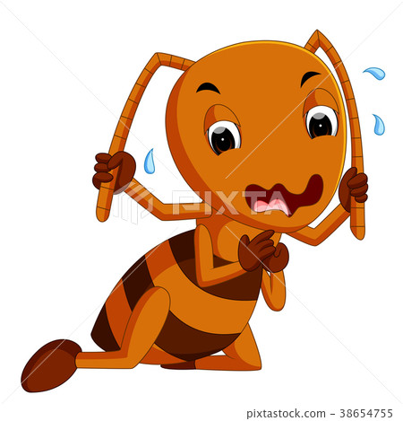 cute brown ant crying 38654755