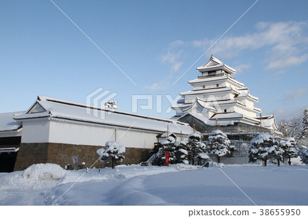 與雪構成的敦賀城堡 與雪構成的敦賀城堡 38655950