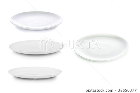 White plate on white background White plate on white background 38656377