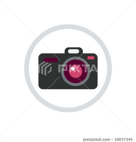Digital photo camera icon isolated vector 38657345